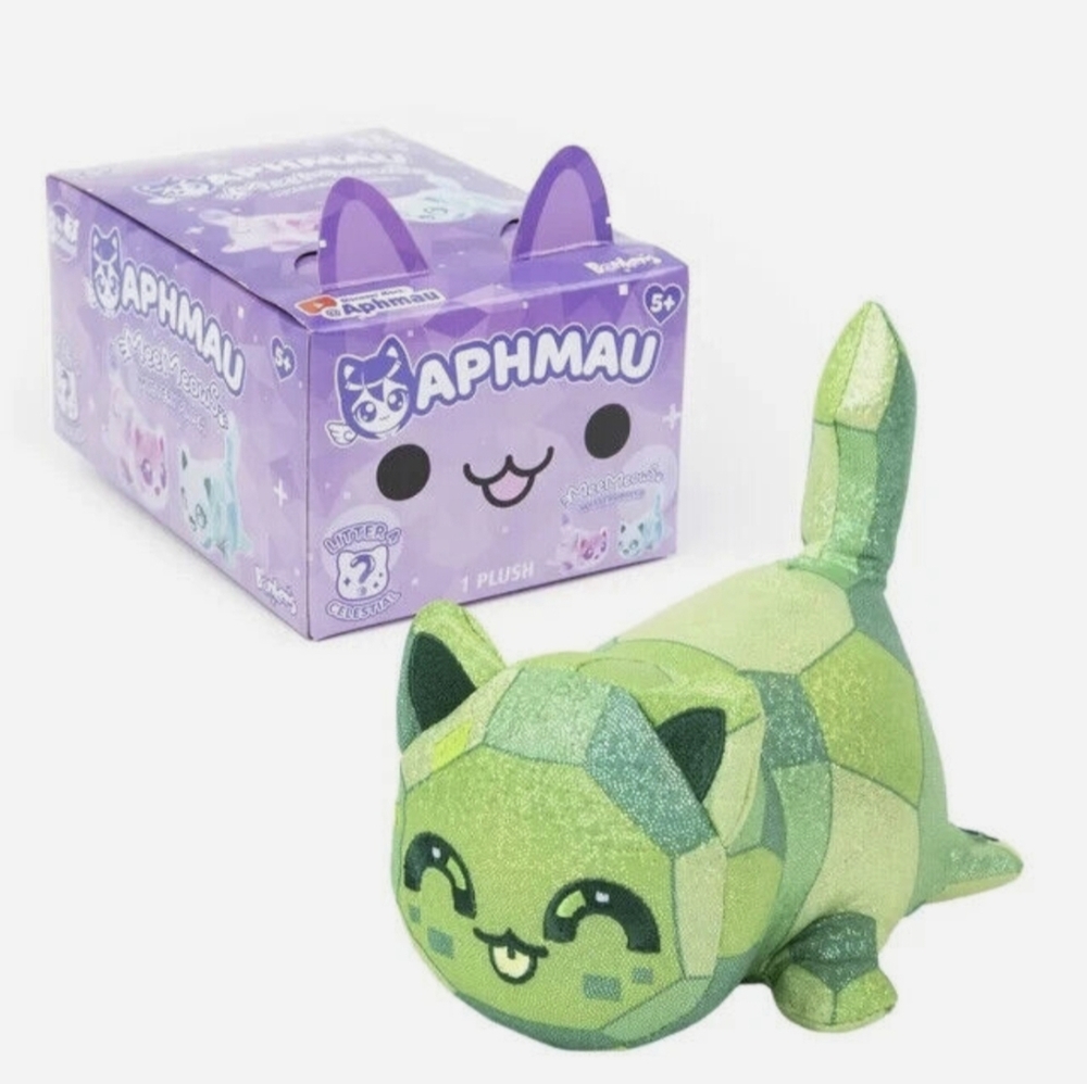 Aphmau Meemeow EMERALD GREEN 6" Celestial Litter 4 Plush Cat Kitten Toy SEALED